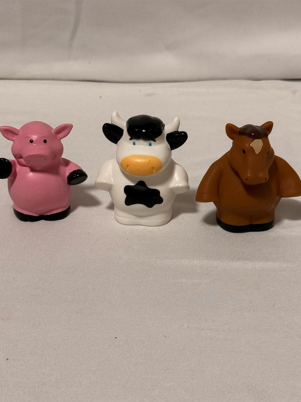 Vintage TOMY Farm Animal‎ Replacement Figure Set (Pig, Cow, Horse)
